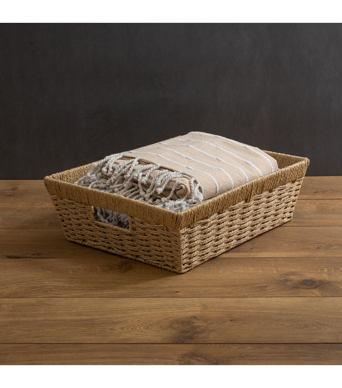Simplify 15 x 13 Dutch Weave Shelf Storage Basket