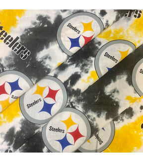 Fabric Traditions Pittsburgh Steelers Tie Dye NFL Cotton Fabric