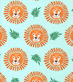 Super Snuggle Flannel Fabric Lion Faces