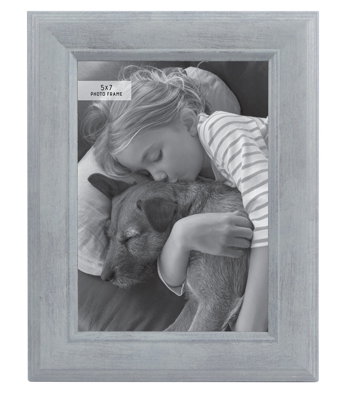 5 x 7 Mint With Brushed Silver Picture Frame