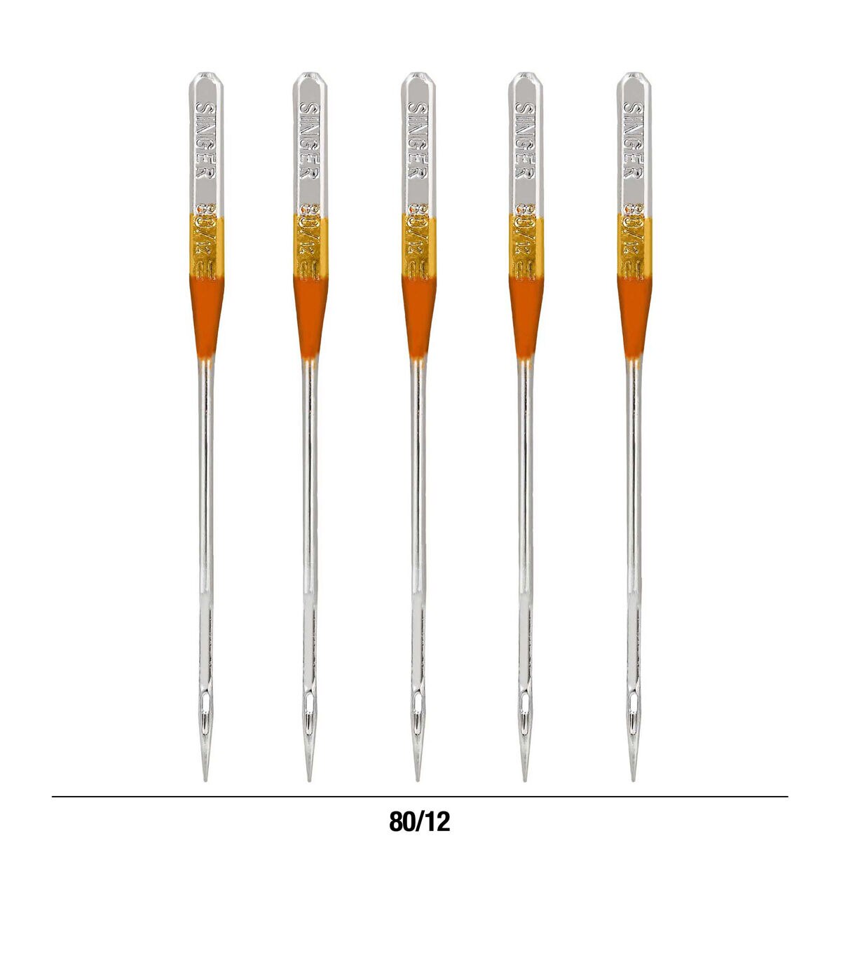 SINGER 80/12 Ball Point Sewing Machine Needles 5pk