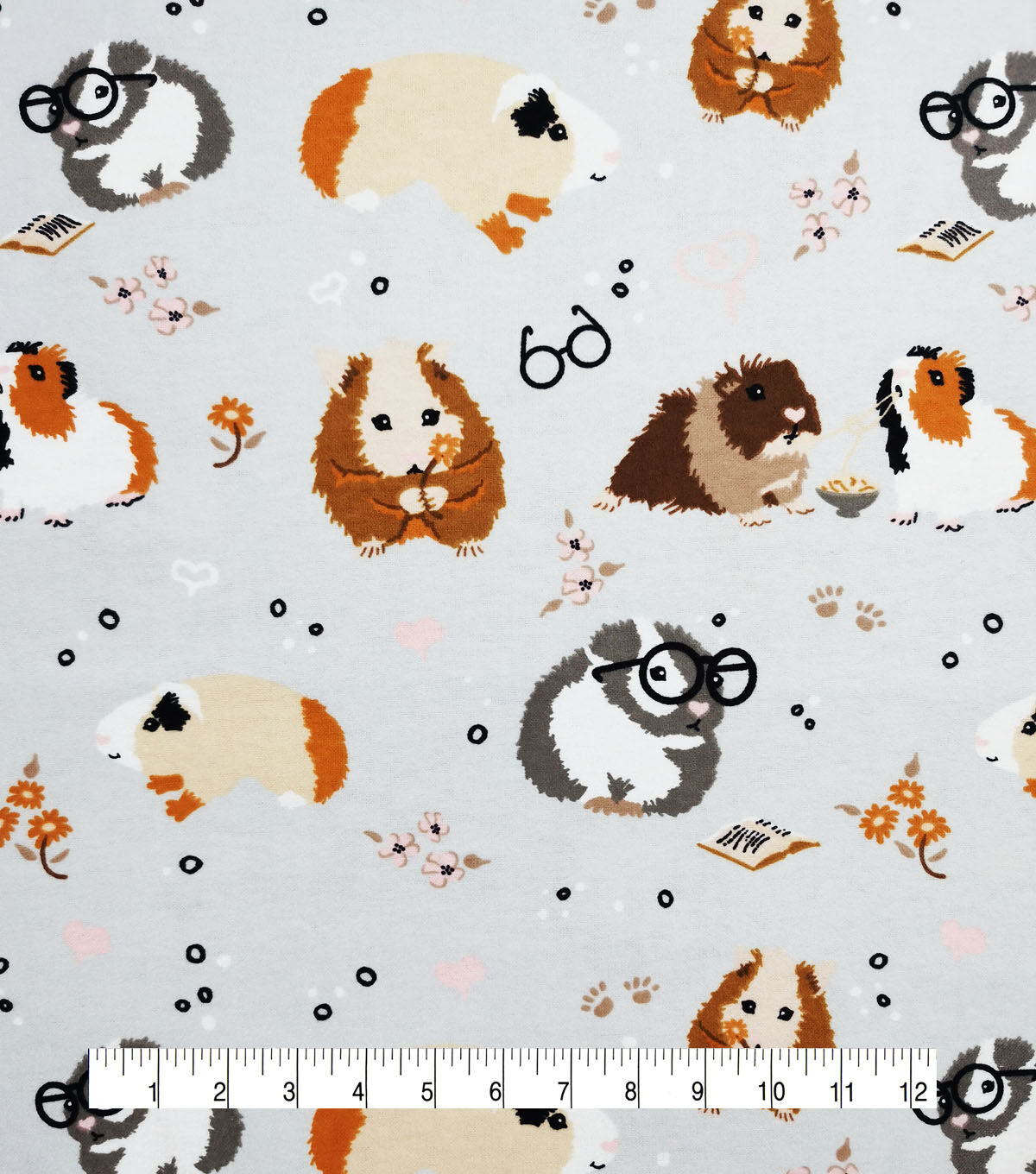 Guinea Pigs Super Snuggle Flannel Fabric