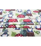 Super Snuggle Gnome & Mushrooms Flannel Fabric