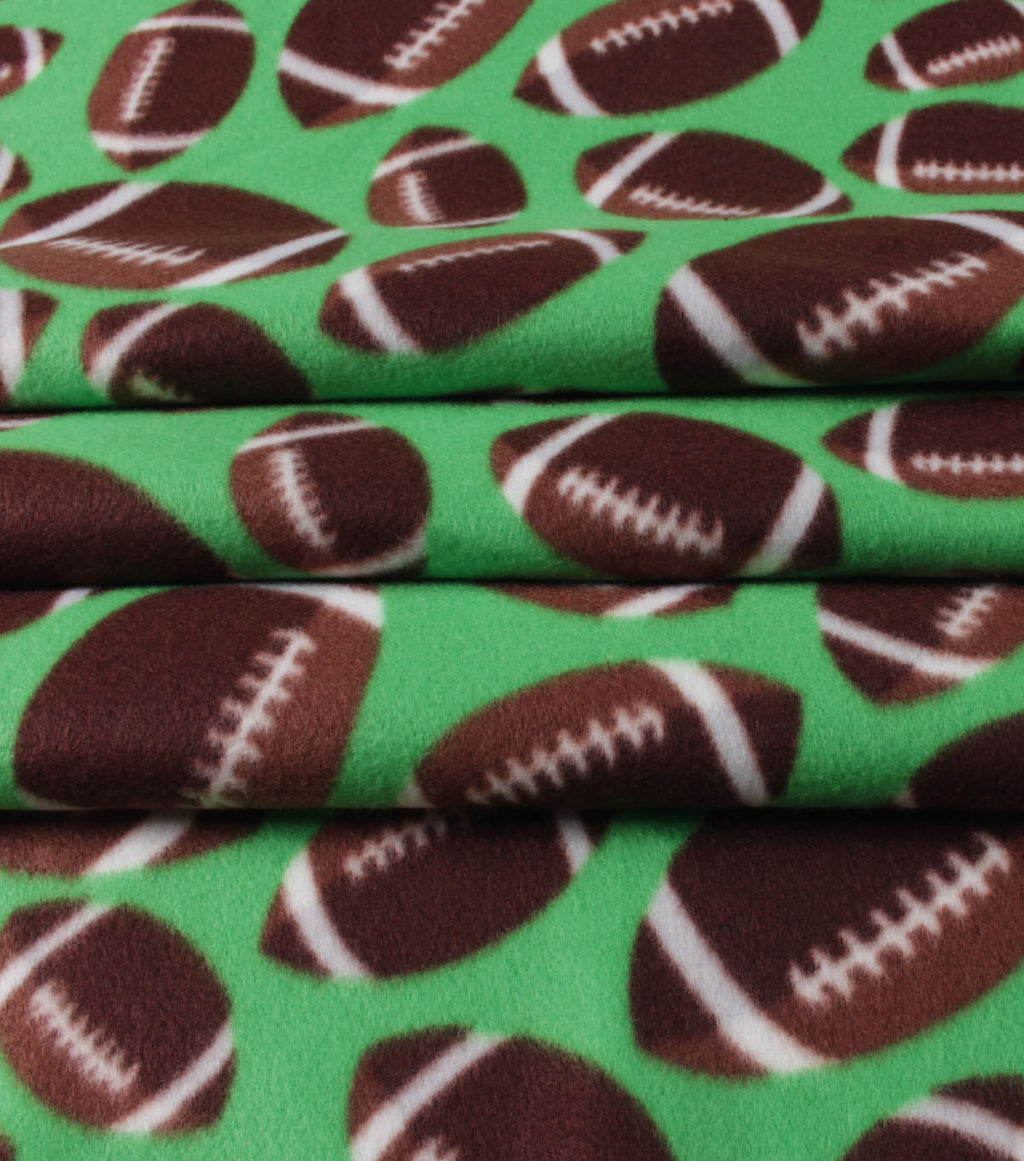 Football Blizzard Fleece Fabric