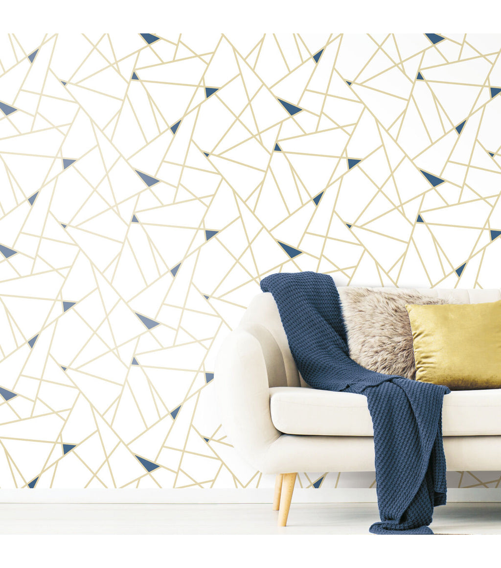 RoomMates Wallpaper Gold Fracture