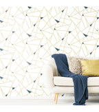 RoomMates Wallpaper Gold Fracture