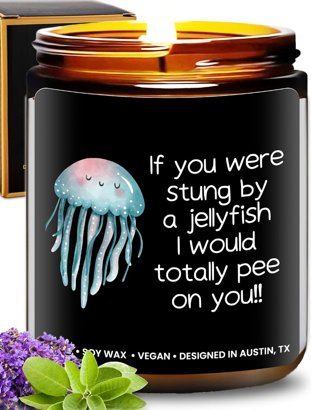 Funny Happy Birthday Candle, Unique Happy Birthday Gifts for Women and Men, Fun Gift Ideas for 30th, 40th, 50th and 60th Birthdays, Back and Body Hurts Candle, Long-Lasting Scent, Gift-Ready