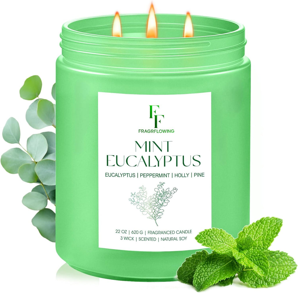 Fall Candles Set, 4 Pack Candles for Home Scented Natural Soy Wax, Autumn Gifts Set for Women Men, Fall Fragrance of Pumpkin/Cinnamon/Vanilla Cupcake/Apple
