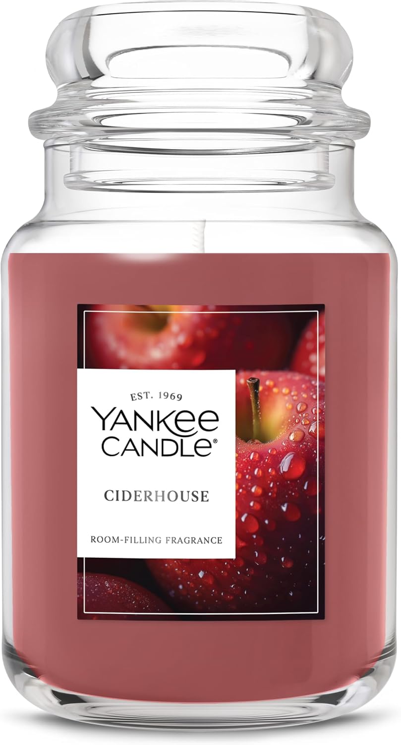 Yankee Candle Sugared Cinnamon Apple Scented Candle, 22oz Large Jar