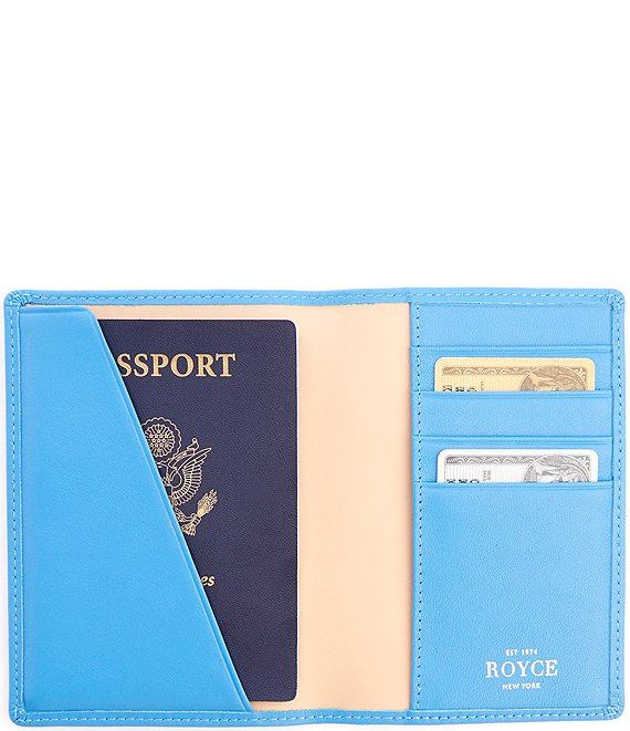 RFID Blocking Leather Passport Wallet