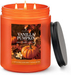 Fall Candles Set, 4 Pack Candles for Home Scented Natural Soy Wax, Autumn Gifts Set for Women Men, Fall Fragrance of Pumpkin/Cinnamon/Vanilla Cupcake/Apple