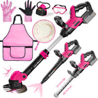 Kids Toy Tool Set, 3-IN-1 Power Garden Lawn Tools with Sounds & Lights, Volume, Toy Weed Wacker, Leaf Blower&Hedge Trimmer, Outdoor Play Toy Tools, Christmas Birthday Gifts for Boy Toys 3 4 5 6 7 8+
