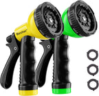 Besiter Garden Hose Nozzle Sprayer: 2 Pack 10 Watering Patterns Spray Nozzles Heavy Duty Hose Head Hose Attachment