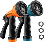 Besiter Garden Hose Nozzle Sprayer: 2 Pack 10 Watering Patterns Spray Nozzles Heavy Duty Hose Head Hose Attachment