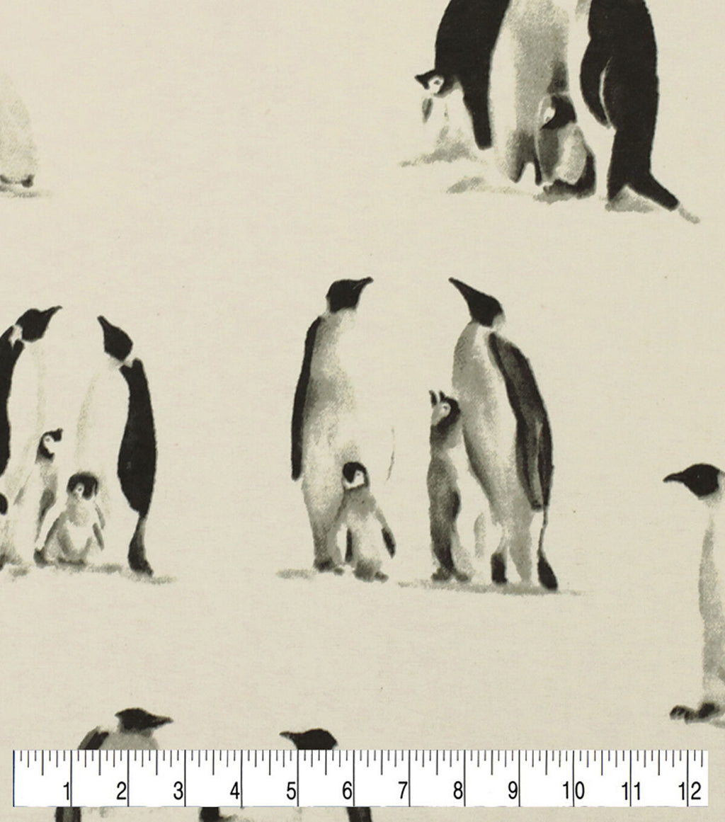 Penguins Super Snuggle Christmas Flannel Fabric