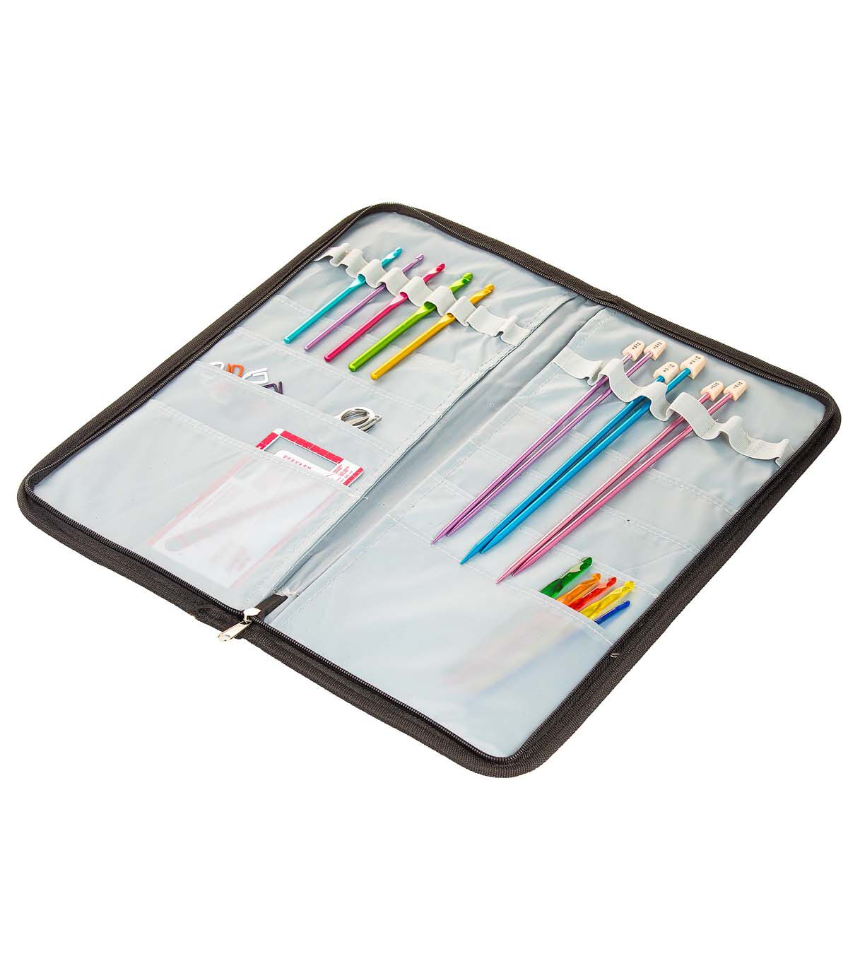 8 x 17 Gray Rectangle Knitting Pin Folder by Big Twist
