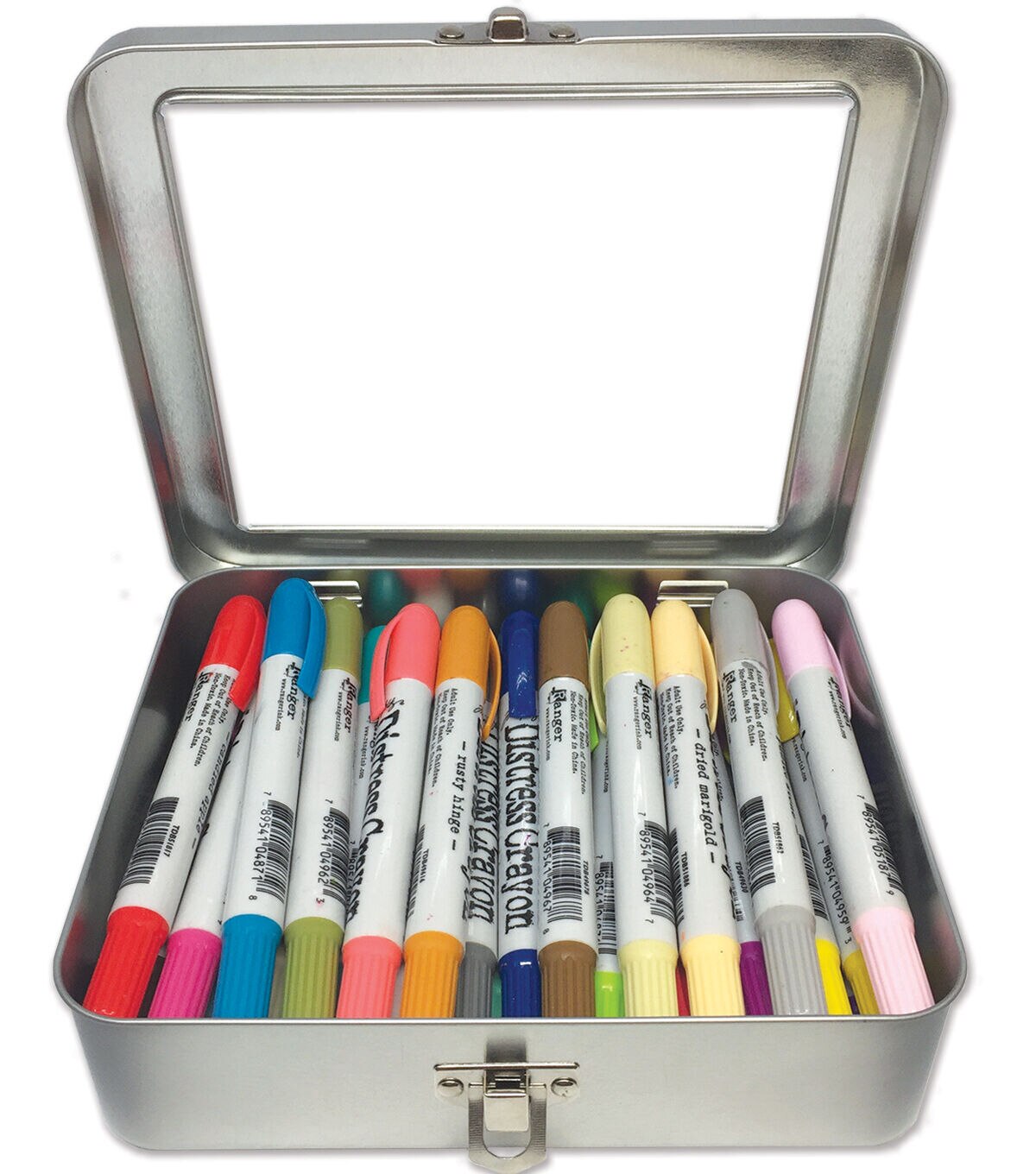 Ranger Tim Holtz Distress 6.5 x 5.5 Crayon Storage Tin