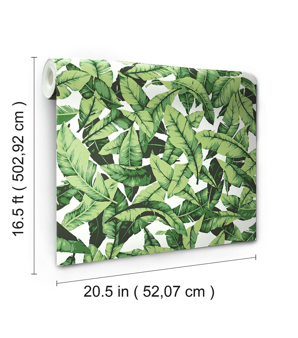 RoomMates Palm Leaf Peelable Wallpaper