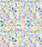 Super Snuggle Flannel Fabric Butterfly Stamp