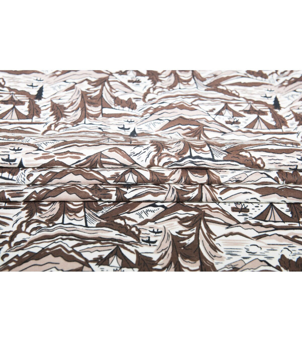 Super Snuggle Sketched Landscape Flannel Fabric