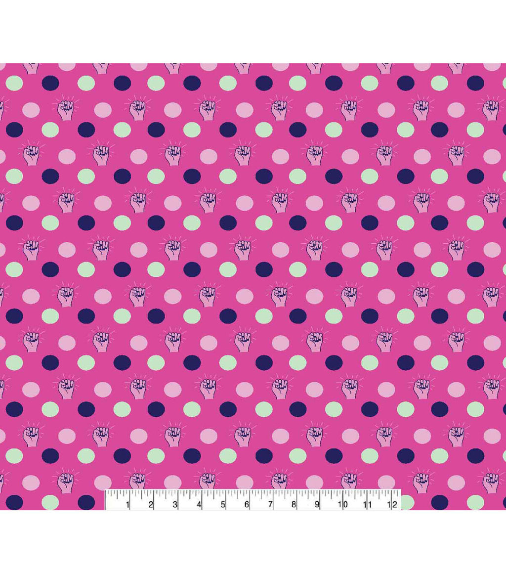 Girl Power Super Snuggle Flannel Fabric