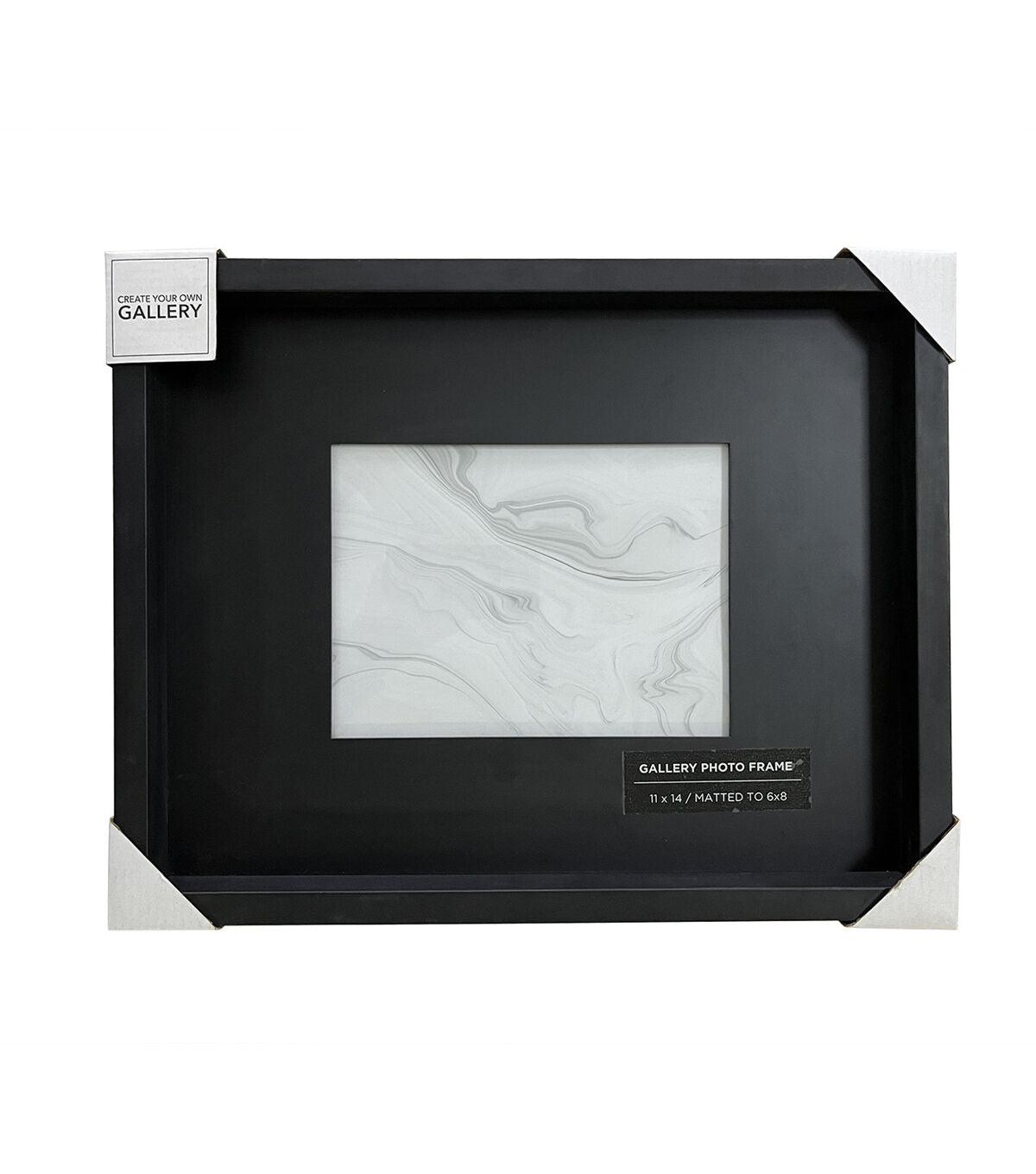 Innovative Creations Black Wooden Frame with Mat 11x14