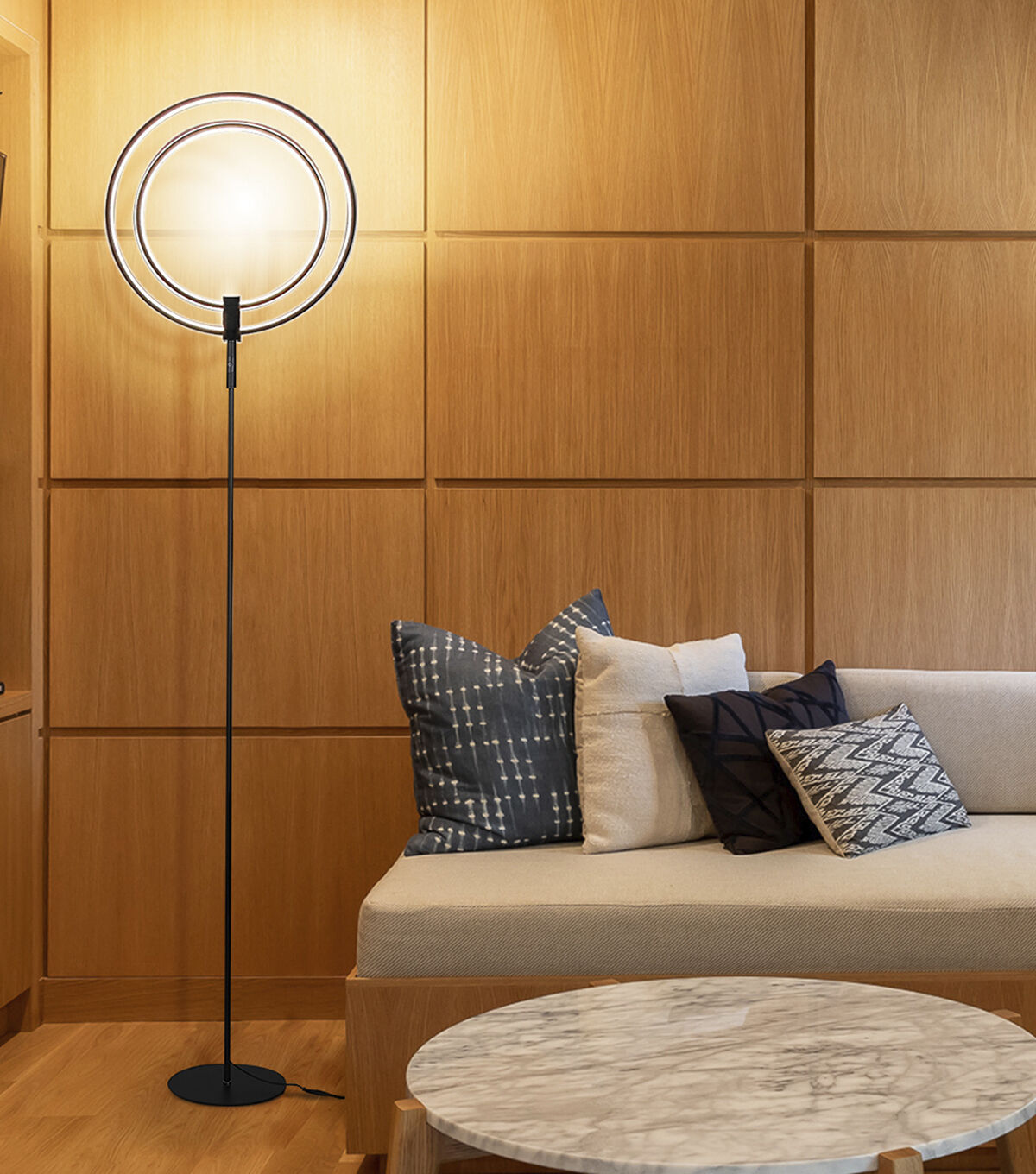 Brightech Eclipse LED Floor Lamp - Black