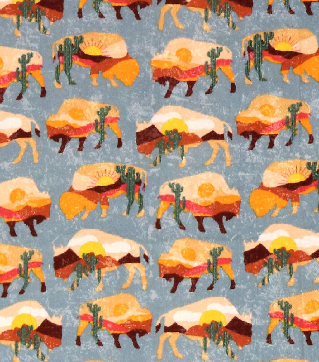 Desert Buffalo Super Snuggle Flannel Fabric