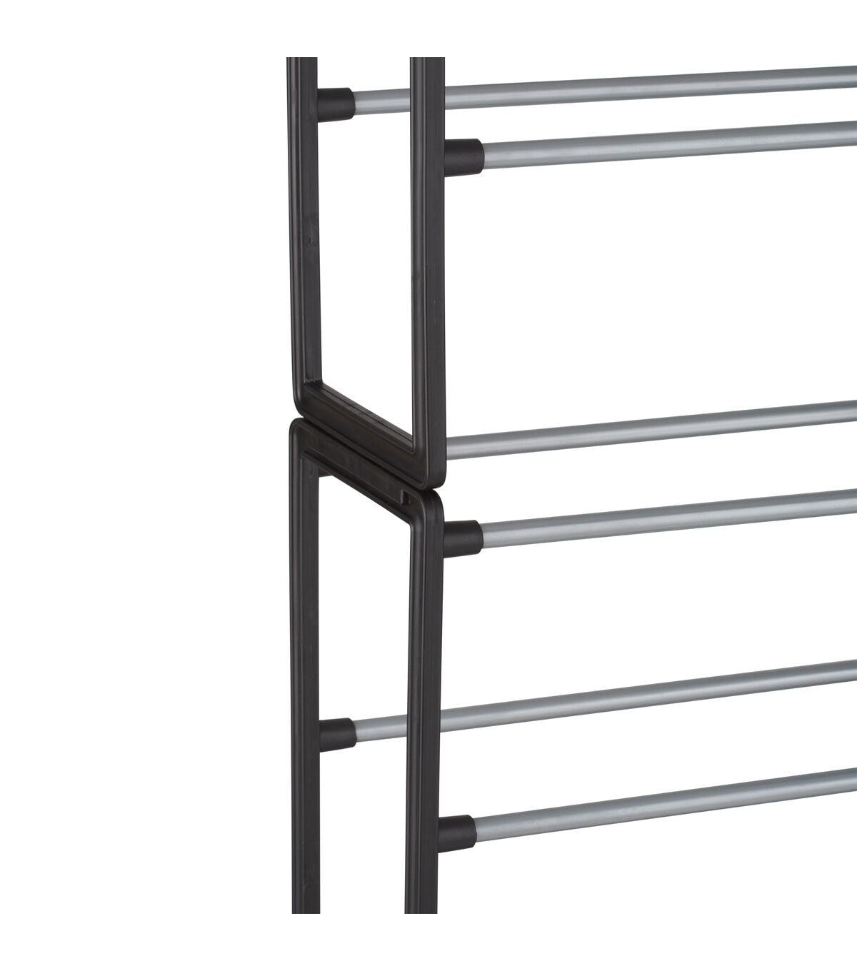 Simplify 24 Black 50 Pair Shoe Rack