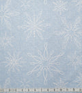 Large Snowflakes Super Snuggle Flannel Fabric