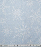 Large Snowflakes Super Snuggle Flannel Fabric