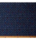 Stars And Dots Patriotic Cotton Fabric