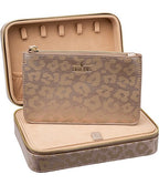 Vegan Leather Jewelry Leopard Organizer