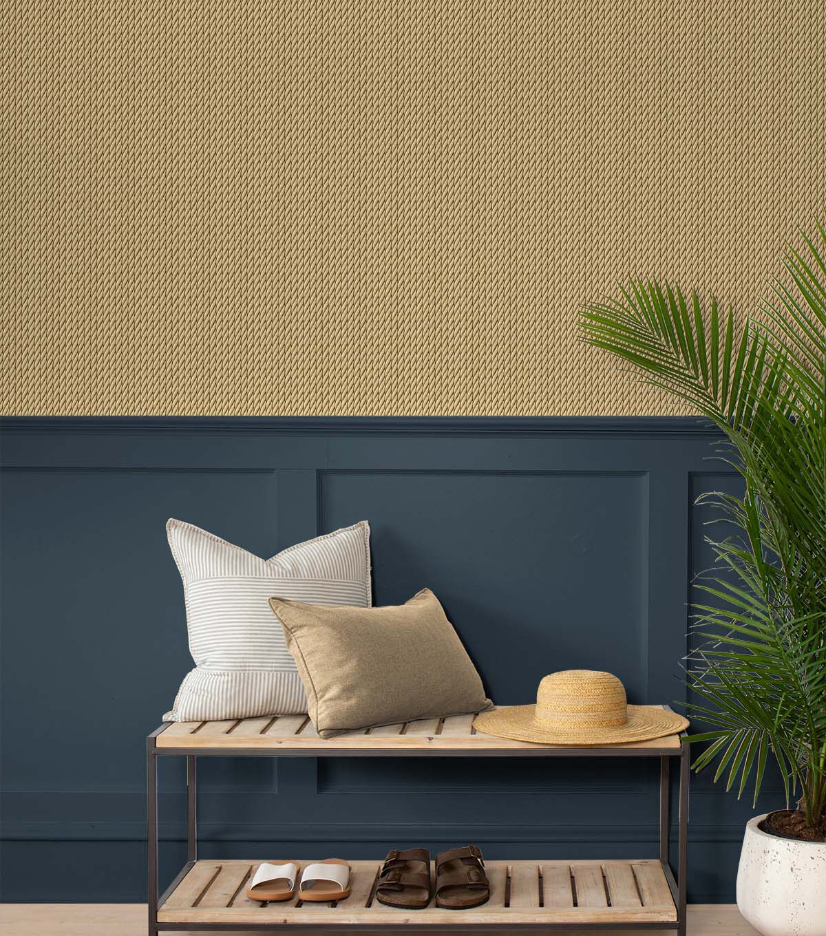 Tommy Bahama 20.5' x 18' Sisal Tow the Line Peel & Stick Wallpaper
