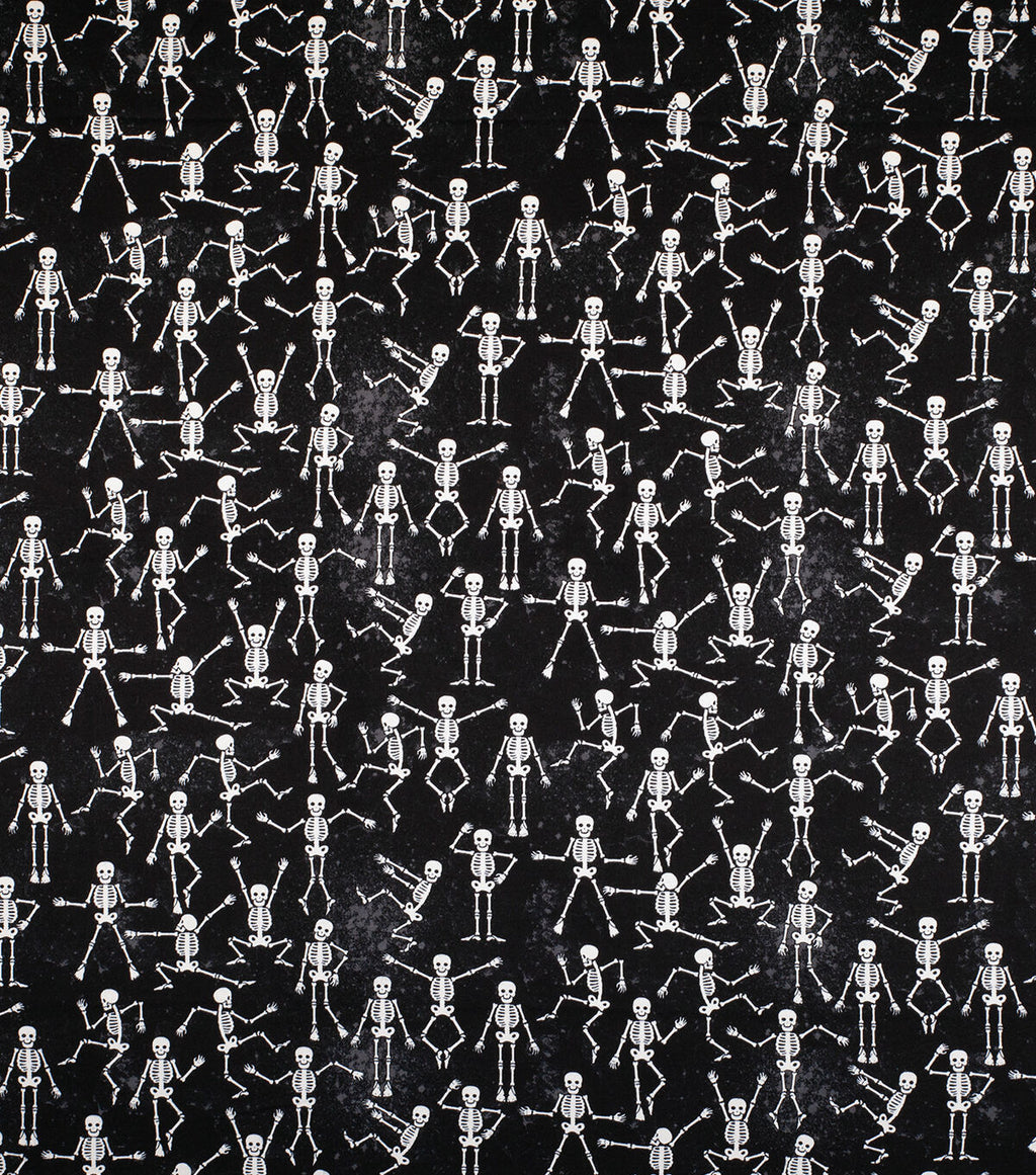 Skeleton Super Snuggle Flannel Fabric