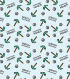 Minecraft Diamond Miner Cotton Fabric
