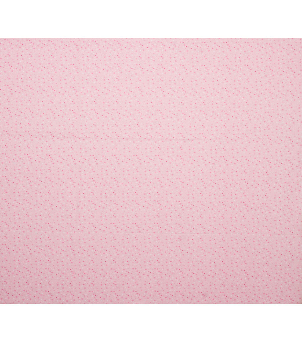 Pink Stars Super Snuggle Flannel Fabric