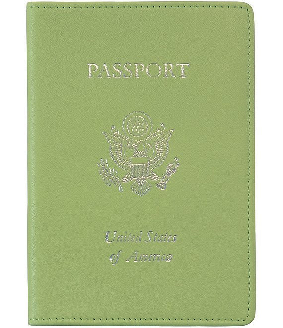 RFID Blocking Gold Lettered Passport Case