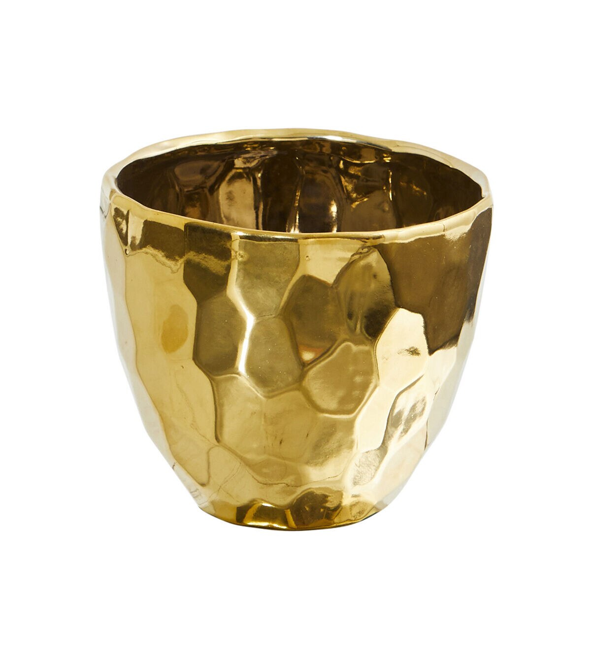 Nearly Natural 6 Designer Gold Vase