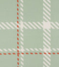 Teal Plaid Blizzard Fleece Fabric