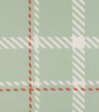 Teal Plaid Blizzard Fleece Fabric