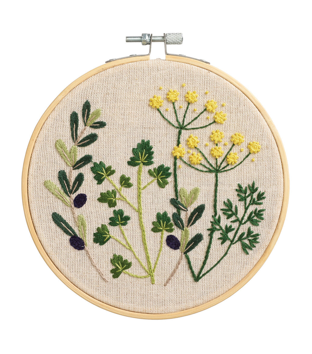 Leisure Arts 6 Herbs Embroidery Kit