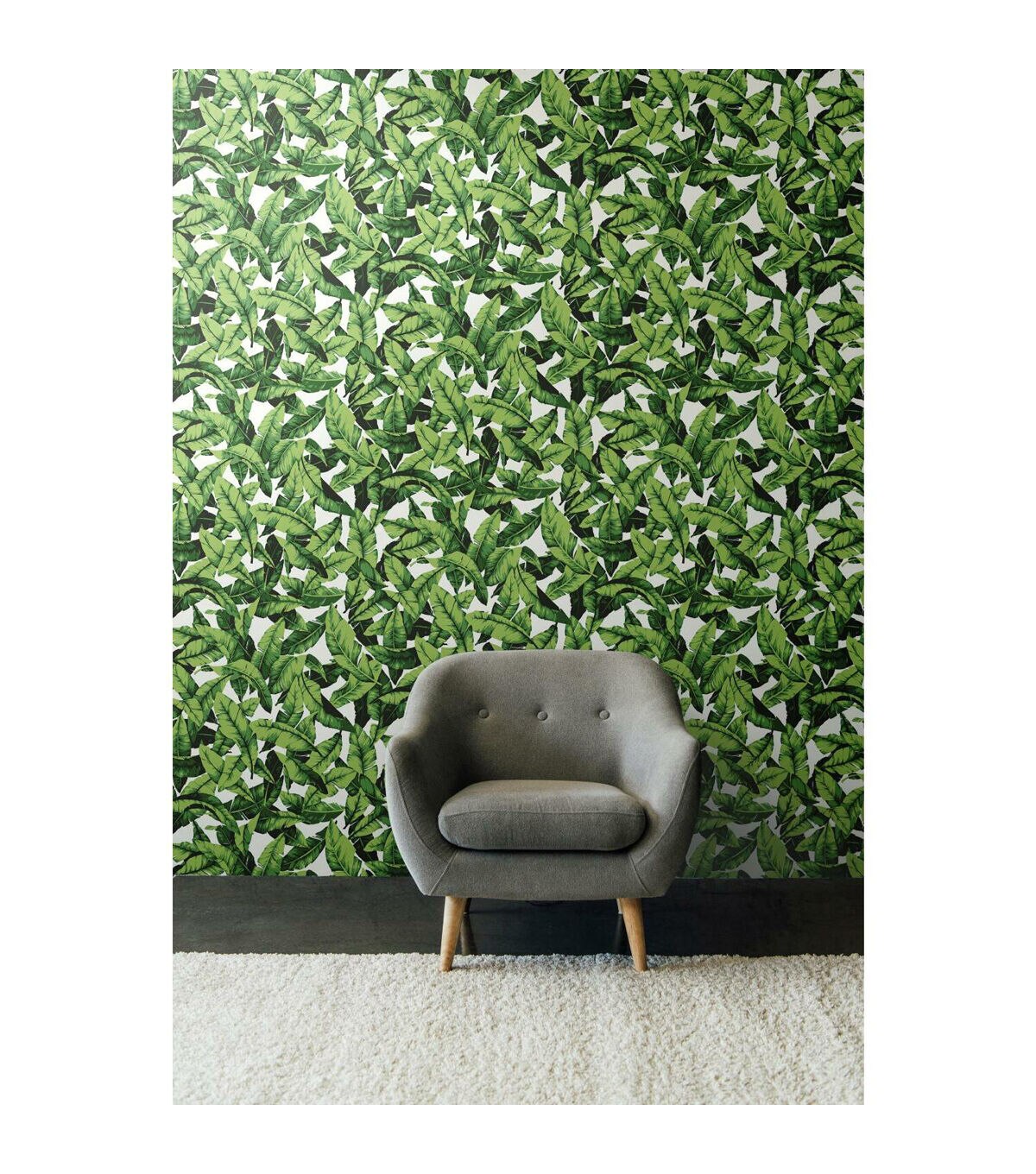 RoomMates Palm Leaf Peelable Wallpaper