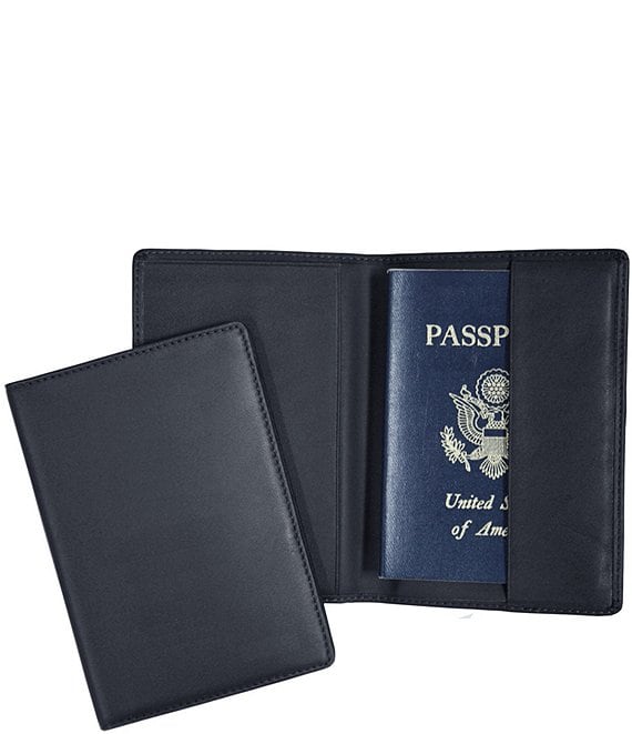 Leather Plain Passport Jacket