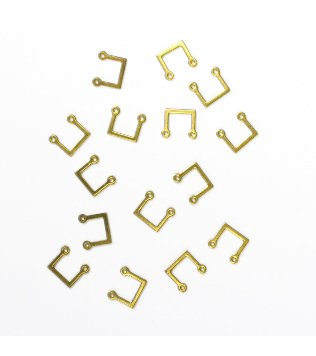 Stanchions 'U' 7 x 7 mm with 2 Holes (15 Units)