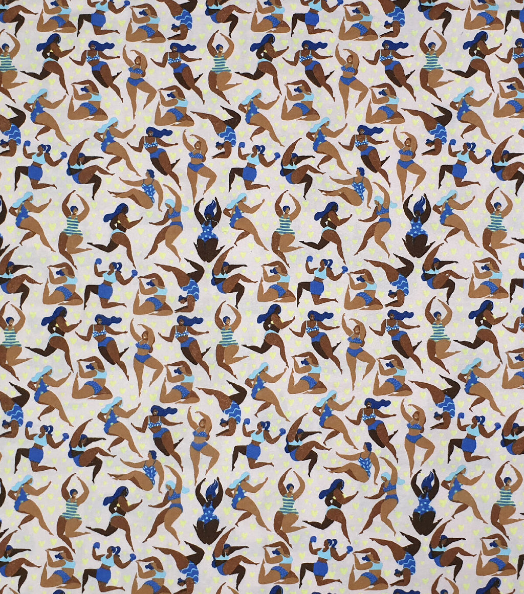Bathing Beauties Super Snuggle Flannel Fabric