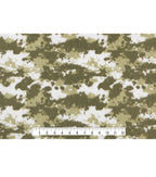Green Camouflage Anti Pill Fleece Fabric