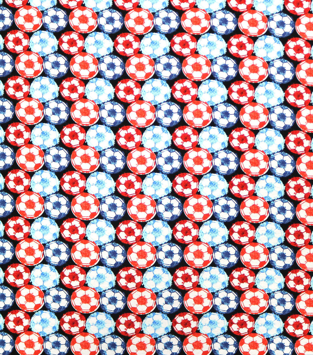 Soccer Balls Super Snuggle Flannel Fabric
