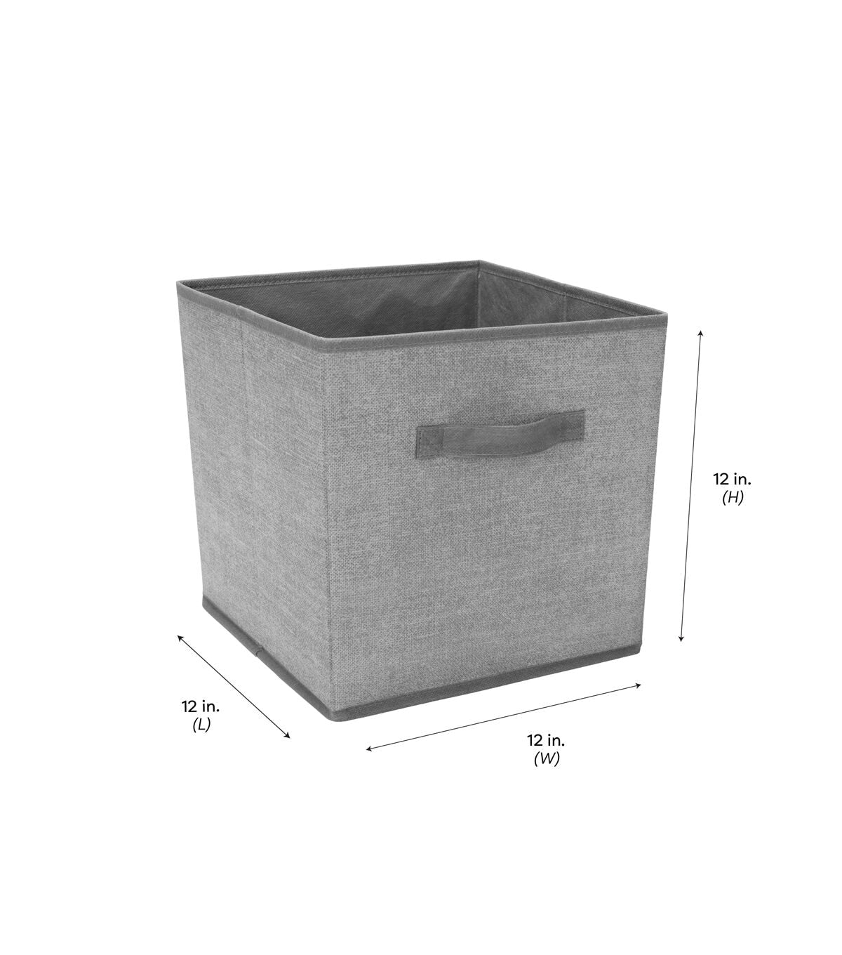 Simplify 12 Heather Gray Collapsible Storage Cube