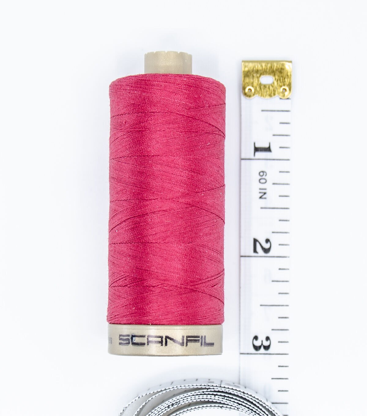 SCANFIL Pima Cotton 50 Wt Thread 1200 Yds 6ct and Storage Box Harvest